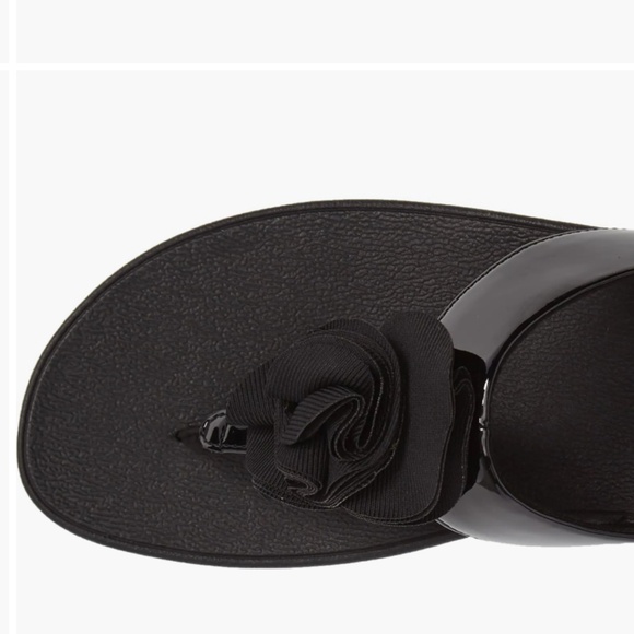 Fitflop Florrie Sandal - Black Patent Leather - Picture 3 of 4